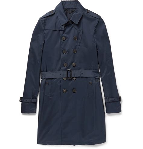 burberry prorsum coat men blue cotton and silk|The Burberry Trench Coat .